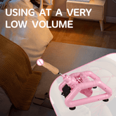 Consolador rosa con control por cable y Bluetooth, silencioso, con fuerte succión